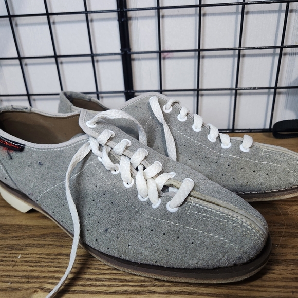 Vintage GREY DYNAMIC Bowling Shoes 81/2 Womens - Picture 4 of 8
